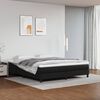 vidaXL Pocket Spring Bed Mattress Medium Black 152x203x20 cm Queen Faux Leather