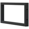 vidaXL Shelf Brackets for Washbasin 2 pcs Black Rectangular Steel