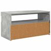 vidaXL TV Cabinet with LED Lights Concrete Grey 75x35x40 cm