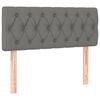 vidaXL Headboard Dark Grey 100x7x78/88 cm Fabric