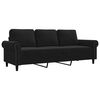 vidaXL 3-Seater Sofa Black 180 cm Velvet