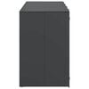 vidaXL Wheelie Bin Storage for 4 Bins Anthracite 272 x 77.5 x 115.5 cm