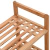 vidaXL Shoe Rack 69x27x41 cm Solid Wood Walnut