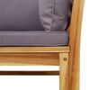 vidaXL 4 Piece Garden Lounge Set with Cushions Solid Wood Acacia