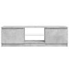 vidaXL TV Cabinet with LED Lights Concrete Grey 120x30x36 cm