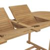vidaXL 9 Piece Garden Dining Set 180-280x100x75 cm Solid Teak Wood