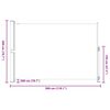 vidaXL Patio Retractable Side Awning 200x300 cm Cream