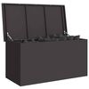 vidaXL Outdoor Storage Box Black 100 x 50.5 x 50 cm Steel