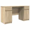 vidaXL Desk Sonoma oak Engineered wood 140 x 49 x 76 cm