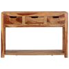 vidaXL Console Table 110x35x75 cm Solid Wood Acacia