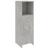 vidaXL 4 Piece Bathroom Furniture Set Concrete Grey Engineered Wood