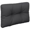 vidaXL Pallet Cushion Black 60x40x12 cm Fabric