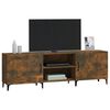 vidaXL TV Cabinet Smoked Oak 150x30x50 cm Engineered Wood