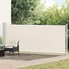 vidaXL Patio Retractable Side Awning 600x160 cm Cream