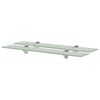 vidaXL Floating Shelf | Set of 2 | Frosted | Tempered safety glass