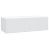 vidaXL Wall-Mounted TV Cabinet White 98 x 41 x 30 cm Engineered Wood