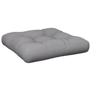 vidaXL Pallet Cushion Grey 50x50x12 cm Fabric