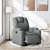 vidaXL Electric Recliner Chair Dark Grey Fabric