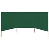 vidaXL 3-panel Wind Screen Fabric 400x120 cm Green