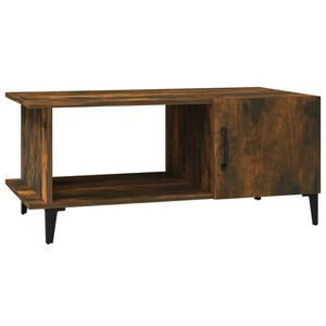 vidaXL Coffee Table Smoked Oak 90x50x40 cm Engineered Wood