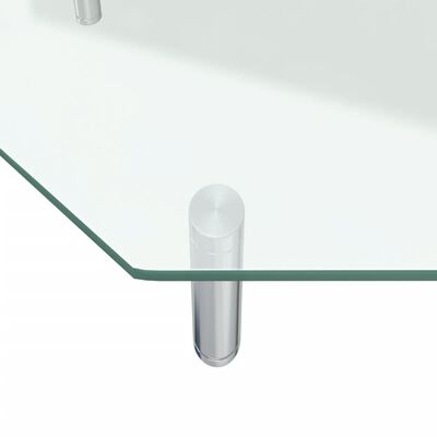 vidaXL Monitor Stand 60x26x8.6 cm Transparent Glass