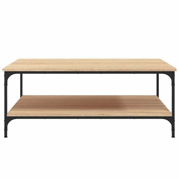 vidaXL Coffee Table Sonoma Oak 100x100x40 cm Engineered Wood