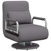 vidaXL Swivel Chair and Sofa Bed Dark Grey Fabric