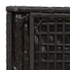 vidaXL Cushion Box with Storage Black 50 x 50 x 50 cm Poly Rattan