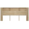 vidaXL Headboard Cabinet Sonoma Oak 220x18.5x104.5 cm