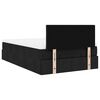 vidaXL Ottoman Bed with Mattress Black King Single Fabric