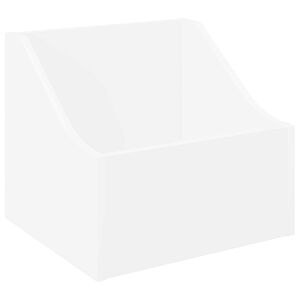 vidaXL LP Record Box White 37 x 33 x 32 cm Engineered Wood