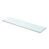 vidaXL Shelves 2 pcs Panel Glass Clear 80x20 cm