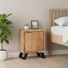vidaXL Bedside Cabinet 40x30x50 cm Solid Acacia Wood with Live Edges