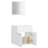 vidaXL 2 Piece Bathroom Furniture Set White Engineered Wood