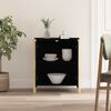 vidaXL Sideboard Black 62x38x70 cm Engineered Wood