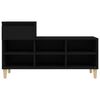 vidaXL Shoe Cabinet Black 102x36x60 cm Engineered Wood
