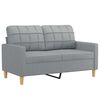 vidaXL 2-Seater Sofa Light Grey 120 cm Fabric