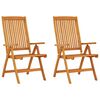 vidaXL Folding Chairs 2 pcs Solid Wood Eucalyptus
