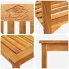 vidaXL Garden Rose Lounge Set 4 pcs Natural Solid Acacia Wood