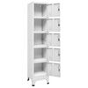 vidaXL Locker Cabinet Light Grey 38x40x180 cm Steel