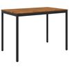 vidaXL Garden Bar Table NAARDEN Natural and Black 147 x 88.5 x 105 cm