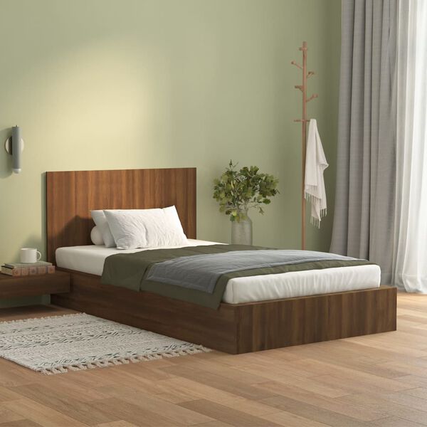 vidaXL Bed Headboard Brown Oak 120x1.5x80 cm Engineered Wood