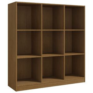 vidaXL Book Cabinet | Honey Brown | Solid Pine Wood | Medium | Book Cabinet
