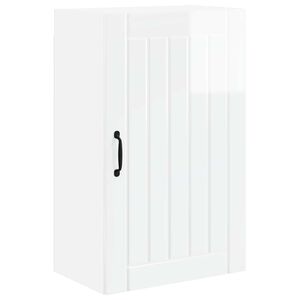 vidaXL Wall Cabinet LUCCA High Gloss White 50 x 31 x 80 cm