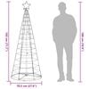 vidaXL LED Christmas Tree 200 LEDs Cold White 182 cm
