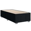 vidaXL Box Spring Bed with Mattress Black King Single Fabric