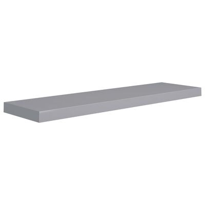 vidaXL Floating Wall Shelf Grey 90x23.5x3.8 cm MDF