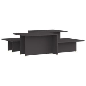 vidaXL Coffee Tables 2 pcs Grey 111.5x50x33 cm Engineered Wood