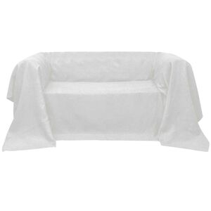 vidaXL Slipcover | Cream | Micro-suede | 210 x 280 cm | Removable Covers