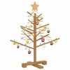 vidaXL Wooden Christmas Tree with Stand Brown 75 cm Solid pine wood